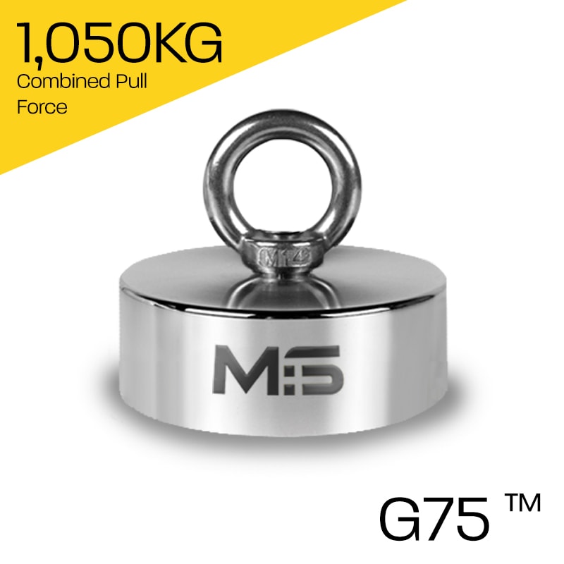 Genesis - G75 Neodymium Fishing Magnet - 1,050KG / 2314LB Pull