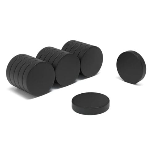 Round Circular PTFE coated Neodymium Disc magnet with dimensions 20mm x 4mm, grade N54, featuring a nickel-copper-nickel coating and an 7.89KG pull force, these magnets are ideal for automotive sensors, electric motors, renewable energy solutions, audio equipment, scientific research, DIY and Crafting.