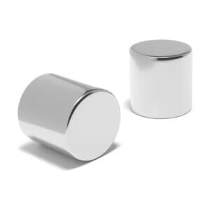 Round Circular Cylinder Rod Neodymium magnet with dimensions 30mm x 30mm, grade N52 , featuring a nickel-copper-nickel coating and an 48.90KG pull force, commonly used in DIY, crafts, furniture design, fixings, kitchen design, sale display units, scale models, lock mechanisms, science experiments, computing and many more.