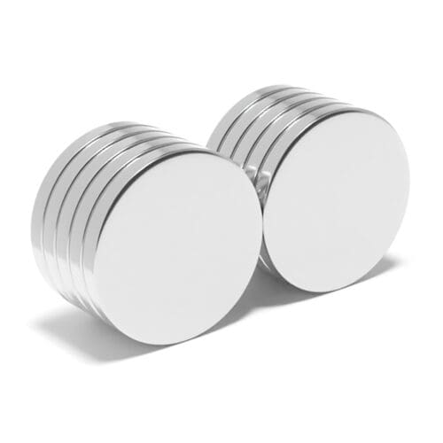 Round Circular Neodymium Disc magnet with dimensions 25mm x 3mm, grade N52, featuring a nickel-copper-nickel coating and an 6.63KG pull force, these magnets are ideal for automotive sensors, electric motors, renewable energy solutions, audio equipment, scientific research, DIY and Crafting.