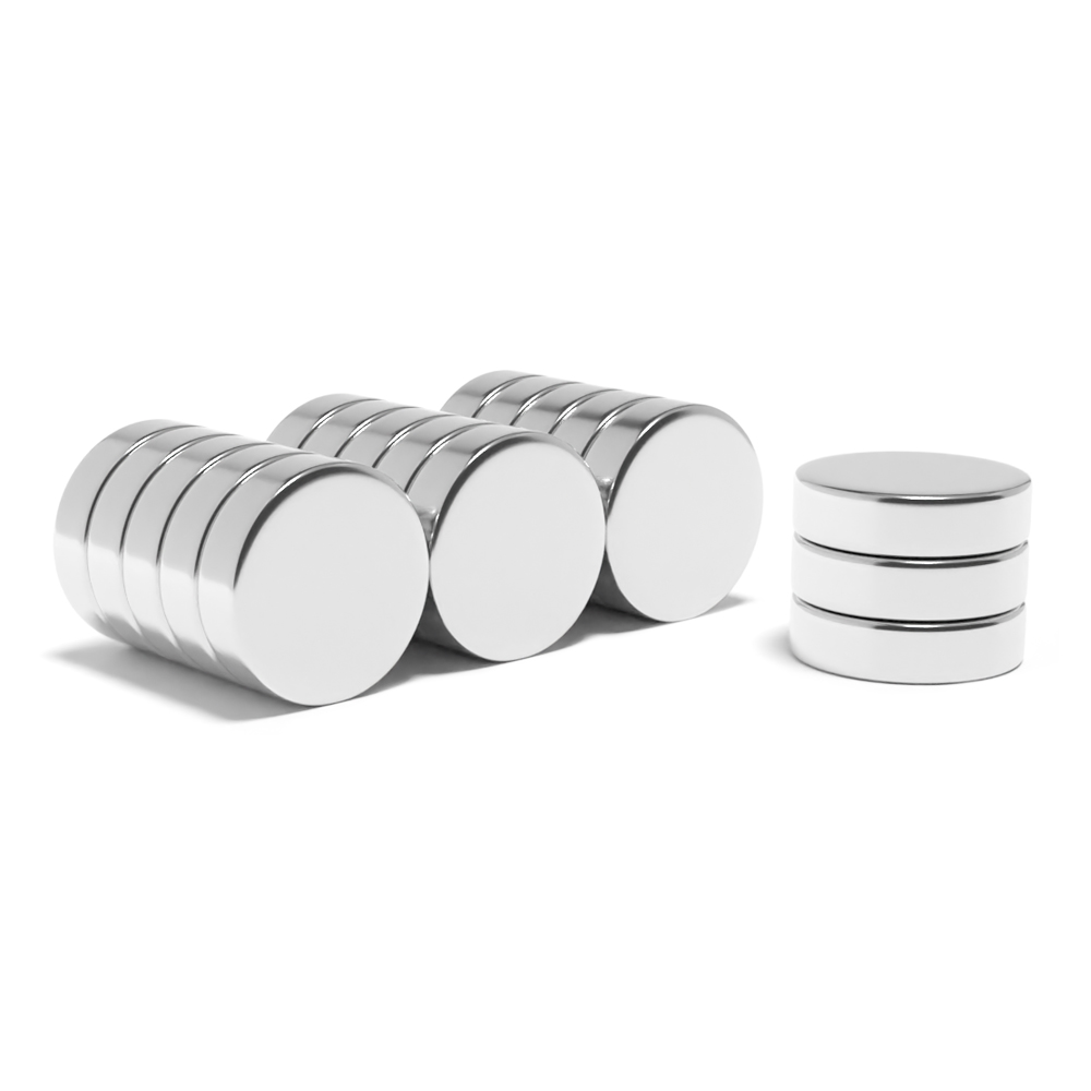 15mm x 4mm Neodymium Disc Magnet N54 (5.89KG Pull)