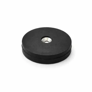 34mm x 8mm x (4.5mm Countersunk Hole) Rubber Coated Neodymium Disc Magnet N35 (6KG Pull)
