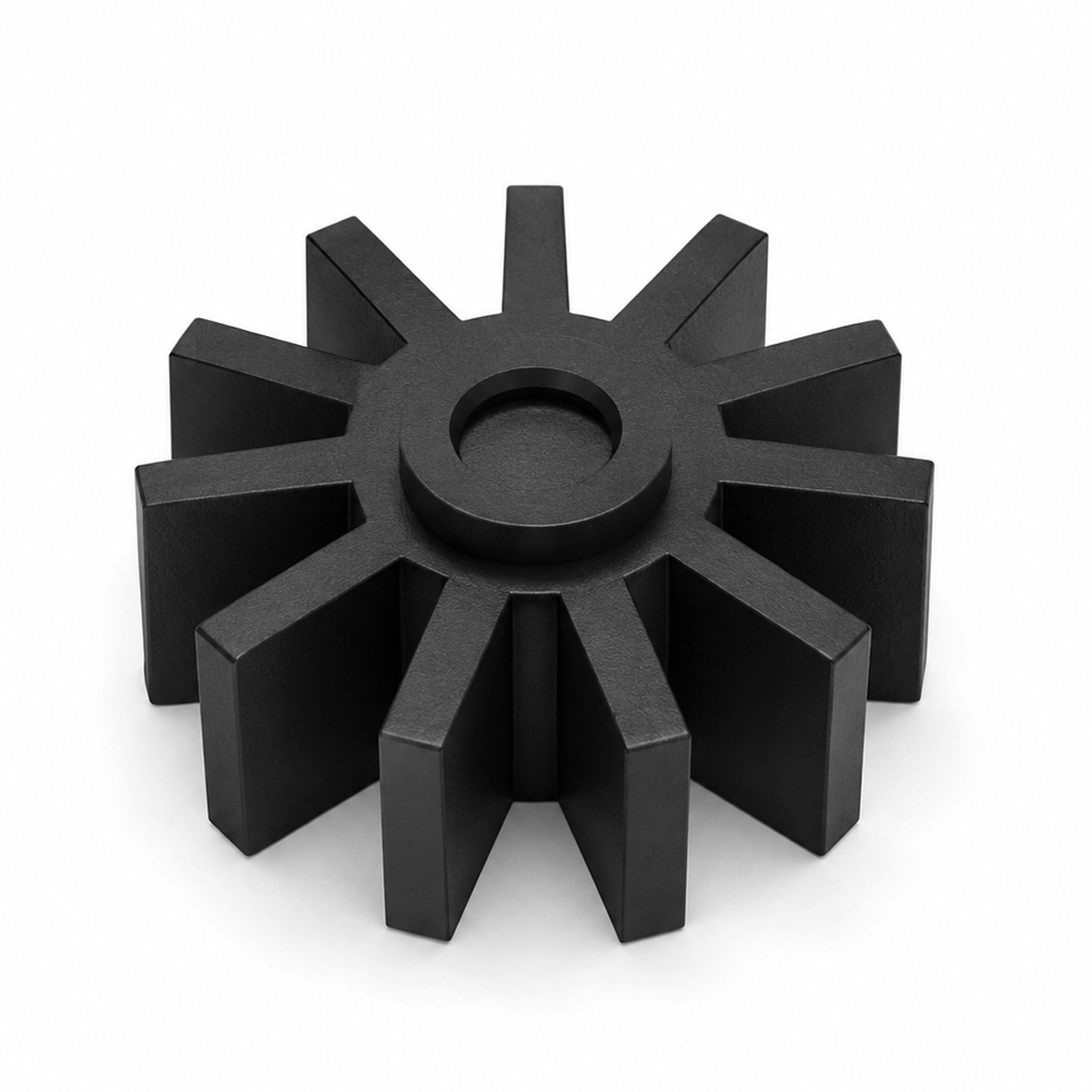 A bonded magnet moulded into a multi-pole rotor form