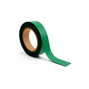 Green Magnetic Tape Roll, Flexible Magnetic Strip - 10 Metre