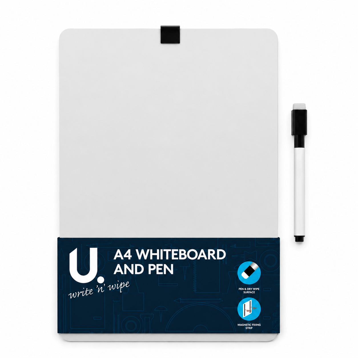 A4 Magnetic Dry Erase Whiteboard with Pen