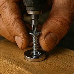 Screw in countersunk magnet