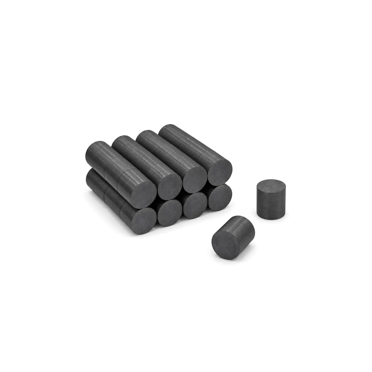 10mm x 10mm Ferrite Cylinder Magnet Y30 (0.35KG Pull)