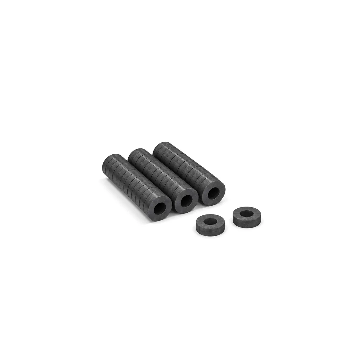 OD8mm x ID4mm x T3mm Ferrite Ring Magnet Y30 (0.13KG Pull)