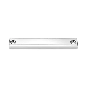 100mm x 13.5mm x 5mm x (3.3mm x 3.3mm Double Hole) Neodymium Mounting Magnet N35 (36KG Pull)