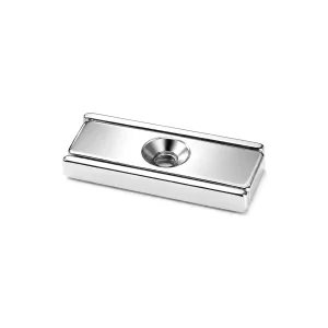 30mm x 13.5mm x 5mm x (3.3mm Countersunk Hole) Neodymium Mounting Magnet N35 (16KG Pull)